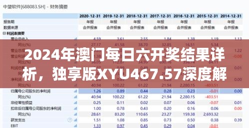 2024年澳门每日六开奖结果详析，独享版XYU467.57深度解读