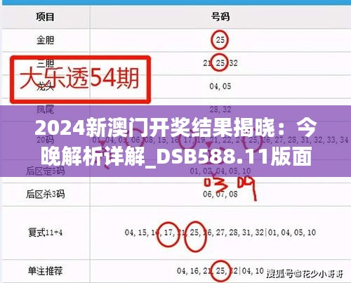 2024新澳门开奖结果揭晓：今晚解析详解_DSB588.11版面