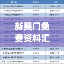 新奥门免费资料汇总，详尽解读与定义一览_NTW395.38持续更新