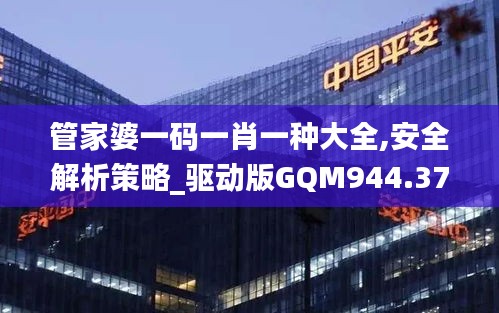 管家婆一码一肖一种大全,安全解析策略_驱动版GQM944.37