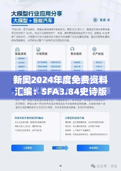 新奥2024年度免费资料汇编：SFA3.84史诗版数据解读