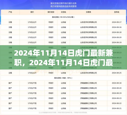 2024年11月14日虎门最新兼职，机遇与挑战并存