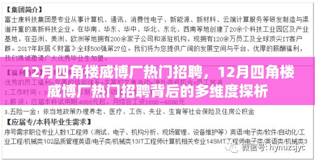 12月四角楼威博厂热门招聘现象及其多维度探析