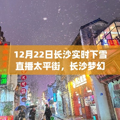 长沙梦幻飘雪日，太平街实时下雪直播绝美呈现