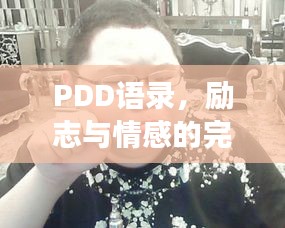 PDD语录，励志与情感的完美交融之道