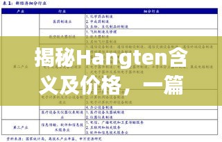 揭秘Hangten含义及价格，一篇文章带你了解透彻！